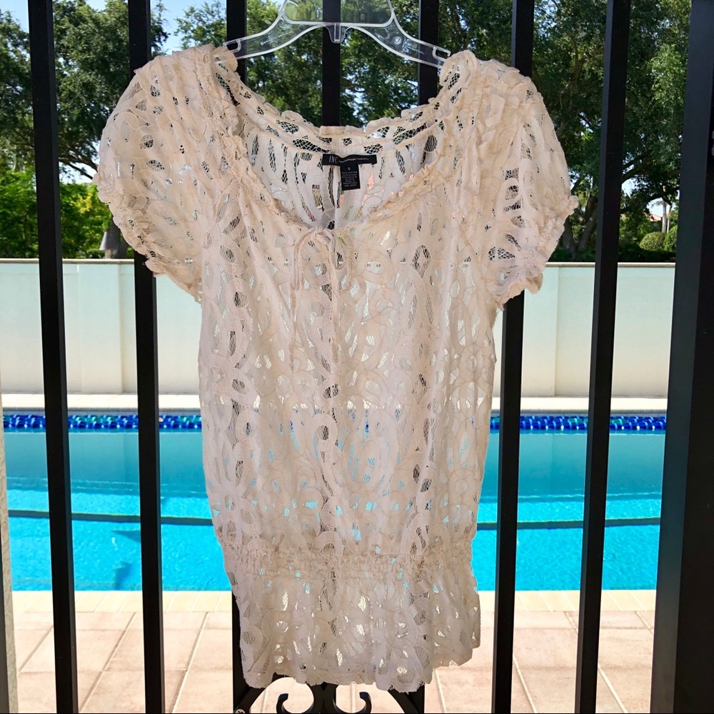 INC Concepts Womens Lace Top